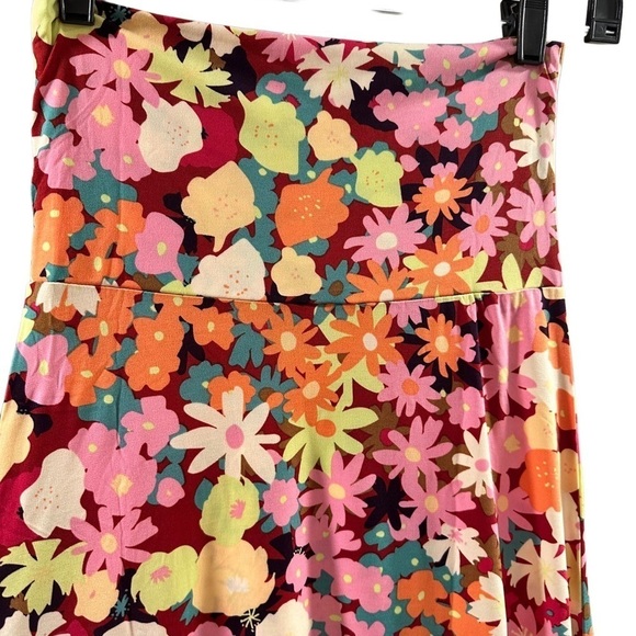 LuLaRoe Dresses & Skirts - LulaRoe Maxi Long Skirt / Strapless Dress Floral Vibrant Print Pop Color XXS-XS